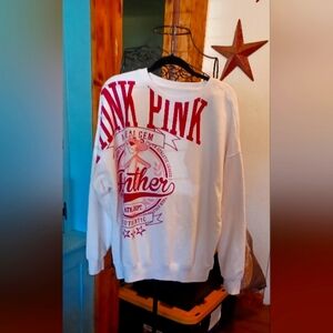 Adidas White Pink Panther Sweatshirt